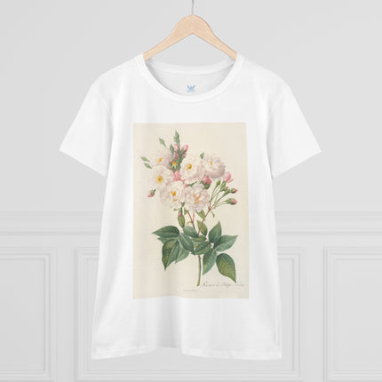 Rosa Noisettiana by Pierre Joseph Redouté Women's Midweight Cotton Tee