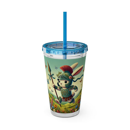 Rabbit Gladiator Sunsplash Tumbler with Straw, 16oz