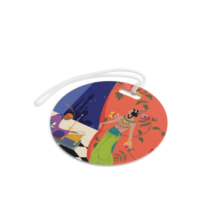 Midnight Arabian Reverie Luggage Tag – Mystical Elegance & Enchanted Nights