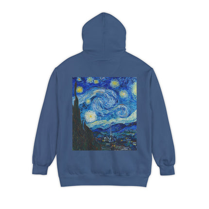 The Starry Night by Vincent Van Gogh Unisex Garment-Dyed Hoodie