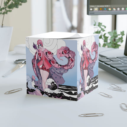 Goddess of the Swirling Sea Note Cube