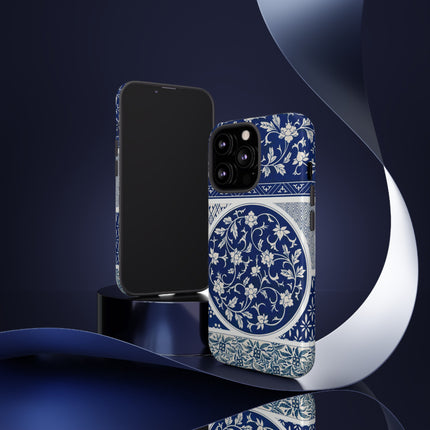 Blue Flower Pattern by Owen Jones Phone Cases
