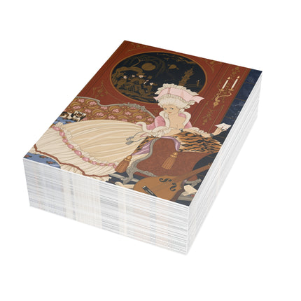 💌🌸 Lettre Postcards With Envelopes – George Barbier Art Deco Romantic Elegance