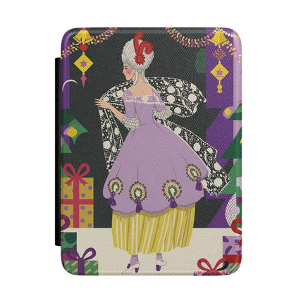🎁✨ The Lavender Christmas Masquerade Kindle Case – Art Deco Holiday Fantasy