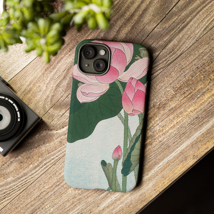 Blooming Lotus Flowers by Ohara Koson Phone Cases