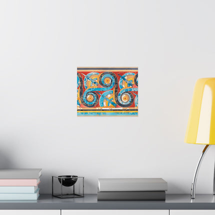 Reproduction of S-Spiral Frieze by Emile Gilliéron Premium Matte Horizontal Poster