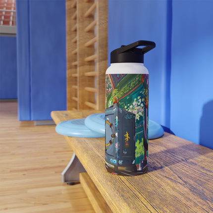 Cyber Panther's Hunt Stainless Steel Water Bottle