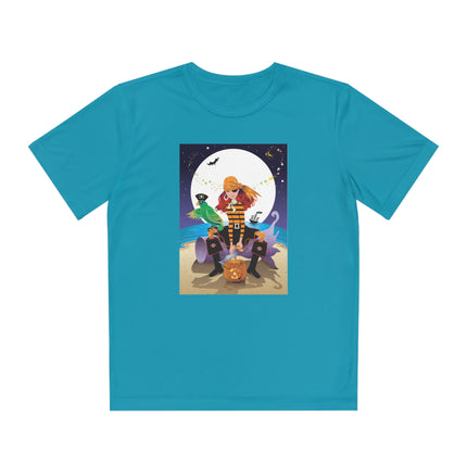 Moonlit Pirate Halloween Youth Competitor Tee