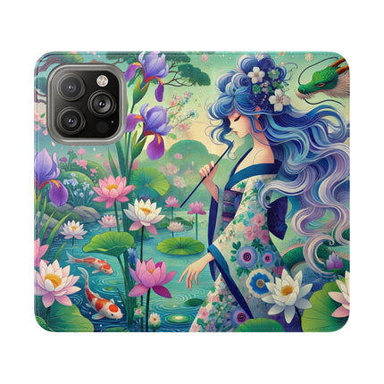 Fairy of the Koi Pond Flip Case – Mystical Harmony & Pond Enchantment