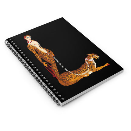 Leopard Queen Spiral Notebook – Art Deco Glamour & Wild Elegance