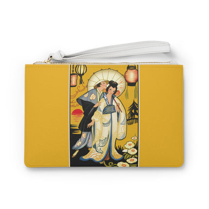 Golden Embrace Clutch Bag