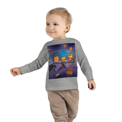 Whimsical Halloween Mischief Toddler Long Sleeve Tee
