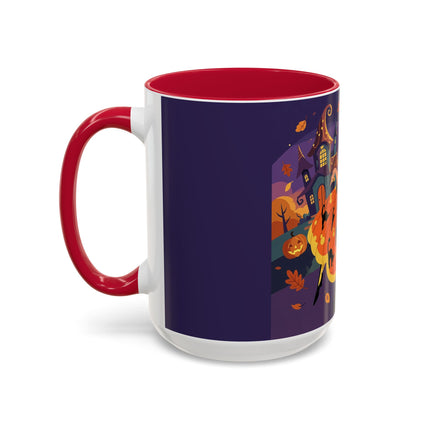 🐈‍⬛🎃 The Black Cat Witch Of Pumpkin Manor Colorful Mug – Whimsical Halloween Charm