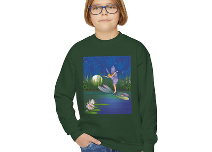 Fairy on a Dragonfly Youth Crewneck Sweatshirt
