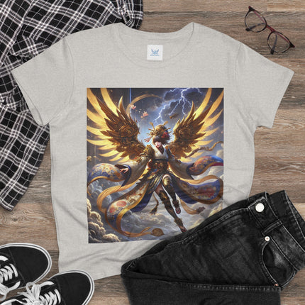 Valkyrie Descending Through Storm Cotton Tee