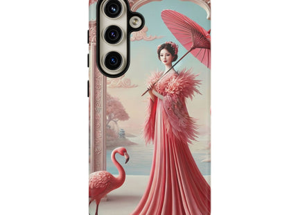 Petals, Porcelain, and Flamingos Phone Cases