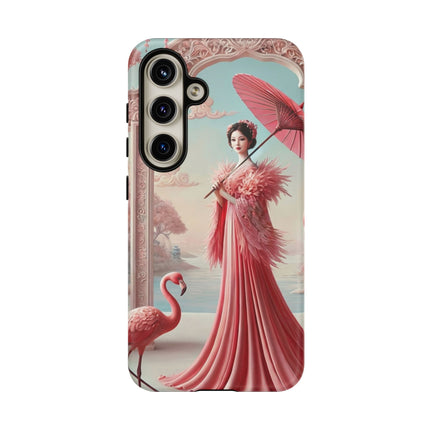 Petals, Porcelain, and Flamingos Phone Cases