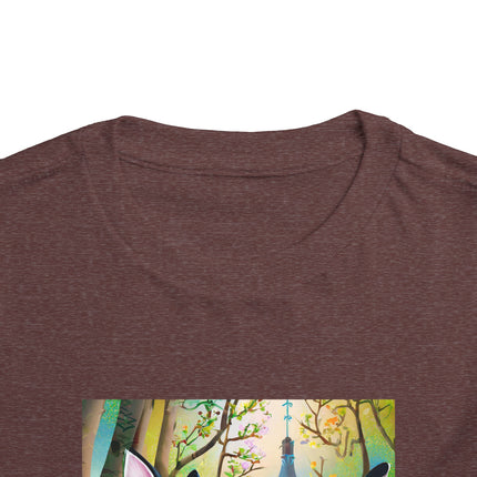 Fairy Animals Writing Wishes Toddler Short Sleeve Tee