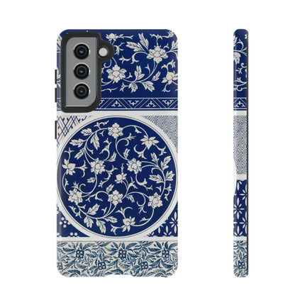 Blue Flower Pattern by Owen Jones Phone Cases