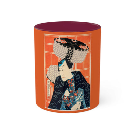 The Actor Kawarasaki Gonjūrō for a Fire Troupe by Tsukioka Yoshitoshi Colorful Mugs, 11oz