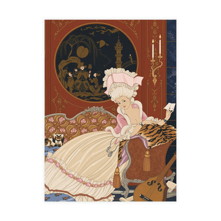💌🌸 Lettre Postcards With Envelopes – George Barbier Art Deco Romantic Elegance