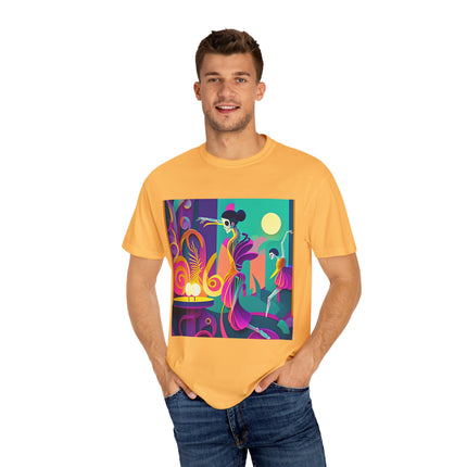 Dance of the Skeleton Ballerinas Unisex Garment-Dyed T-shirt