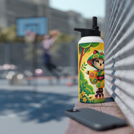 Firefly Dance on Wheels Stainless Steel Water Bottle, Standard Lid