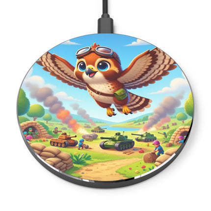 The Red-Tailed Hawk in Battle Wireless Charger – Flight, Courage & High-Flying Adventure