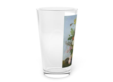 Bouquet of Flowers and a Nest by Sebastian Wegmayr Glass, 16oz