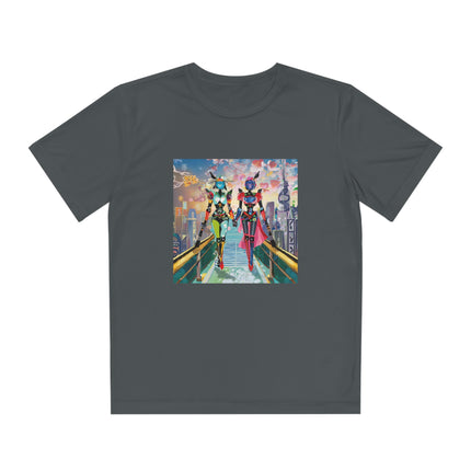 Cyber Punk Robot Models Youth Competitor Tee
