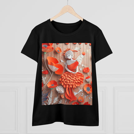 Poppy Fairy Women's Midweight Cotton Tee