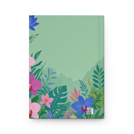 🦜🌺 The Parrot Garden Performer Hardcover Journal – Art Deco Fashion Illustration