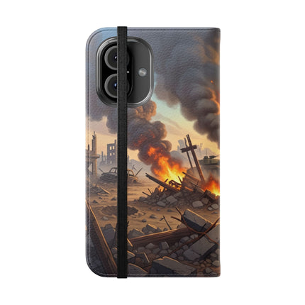 🦉🌟 The Owl on the Front Lines Flip Case – Courage & Quiet Strength