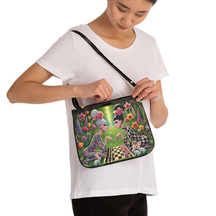 The Spring Gambit: A Fairy’s Move Shoulder Bag – Whimsical Chess & Spring Magic