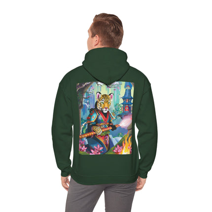 Cyberpunk Leopard – Heavy Blend™ Hooded Sweatshirt