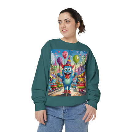 Monster Parade Madness Unisex Garment-Dyed Sweatshirt
