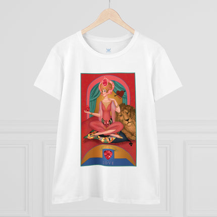 July & Ruby (from the Gem Series) by Sofia Chiostri Women's Midweight Cotton Tee