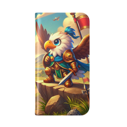 🦅⚔️ Watchful Guardian Flip Case – Courage, Leadership & Noble Adventure