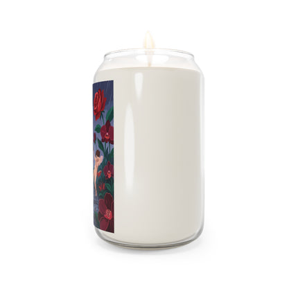 🌹☔ The Lady Of The Rainy Rose Garden Scented Soy Candle – Art Deco Floral Fantasy