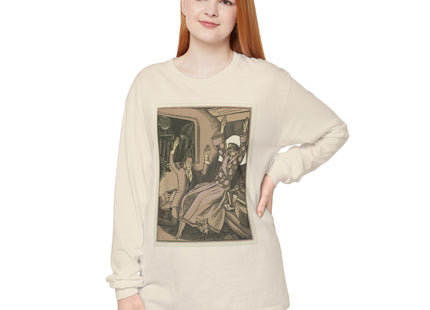 L’Attentat by Fernand Siméon Garment-dyed Long Sleeve T-Shirt