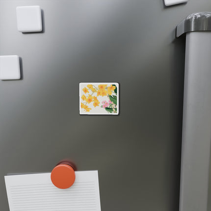 Golden Bow Orchid by Tanigami Kônan Die-Cut Magnets (5 Sizes)