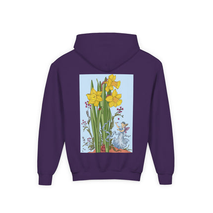 Daffodil Fairy Youth Hooded Sweatshirt – Spring Magic & Timeless Charm