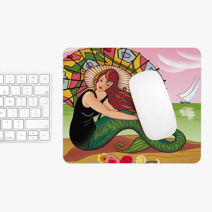 Siren Serenade  by Carlo Chiostri Mouse Pad, Round and Rectangle