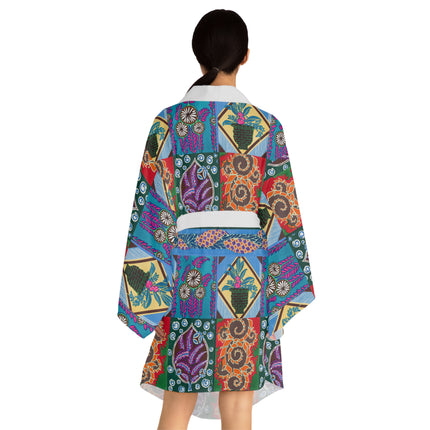 Floral Design by Emile-Alain Séguy Long Sleeve Kimono Robe (AOP)