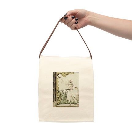 Sur talons rouges (On Red Heels) pl 02 by Gerda Wegener Canvas Lunch Bag With Strap