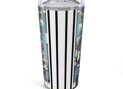 Whimsical Christmas Tea Party Tumbler 20oz