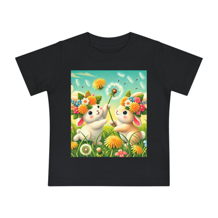 Springtime Bunny Friends Baby T-Shirt – Playful Moments in Bloom
