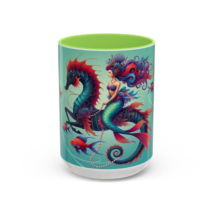 Mermaid & Sea Dragon Mug – Ocean Guardian & Mythic Beauty