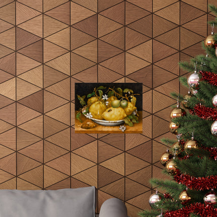 Still Life with Bowl of Citrons by Giovanna Garzoni Matte Horizontal Posters