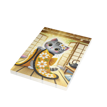 Playful Kitten in the Tea Room Postcard Bundles (envelopes included) - Bundles of 10, 30, 50 Pieces